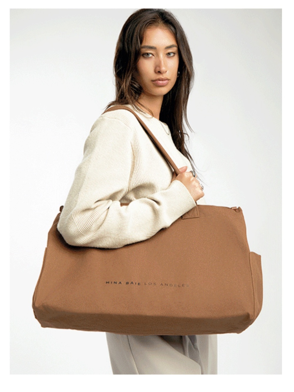 Mina Baie-Jude Full Canvas Tote Bag